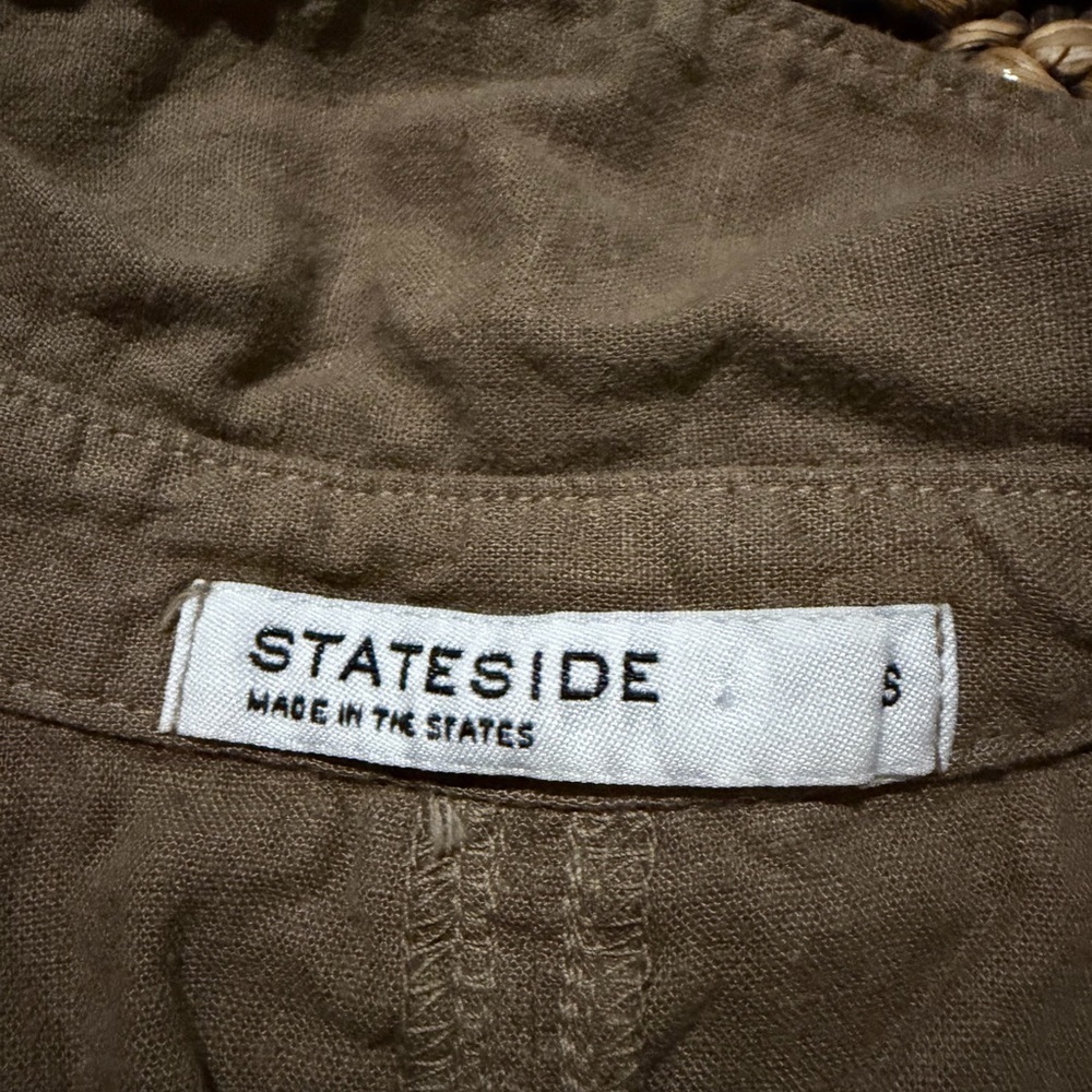 Stateside Linen Oversized Shirt (106) - Picture 4 of 6